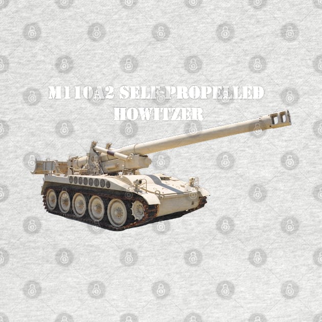 M110A2 Self-propelled 8-inch Howitzer  wht-txt by Toadman's Tank Pictures Shop